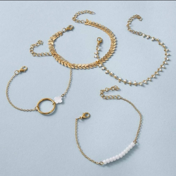 2/$18 GOLD TONE 4 PIECE BRACELET SET - Picture 4 of 4